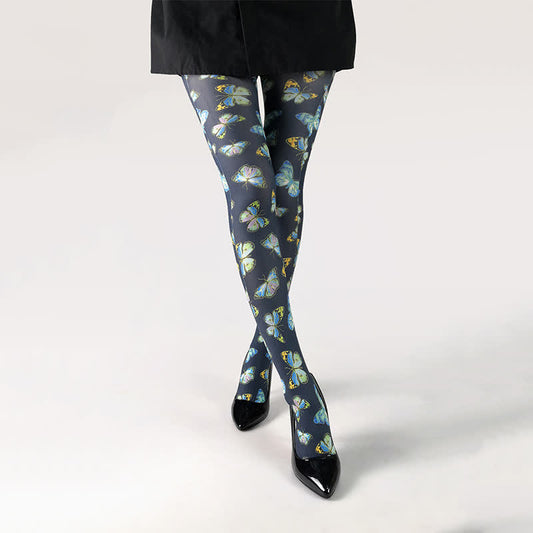 Collants quotidiens à imprimé papillon - F - One Size - image 0