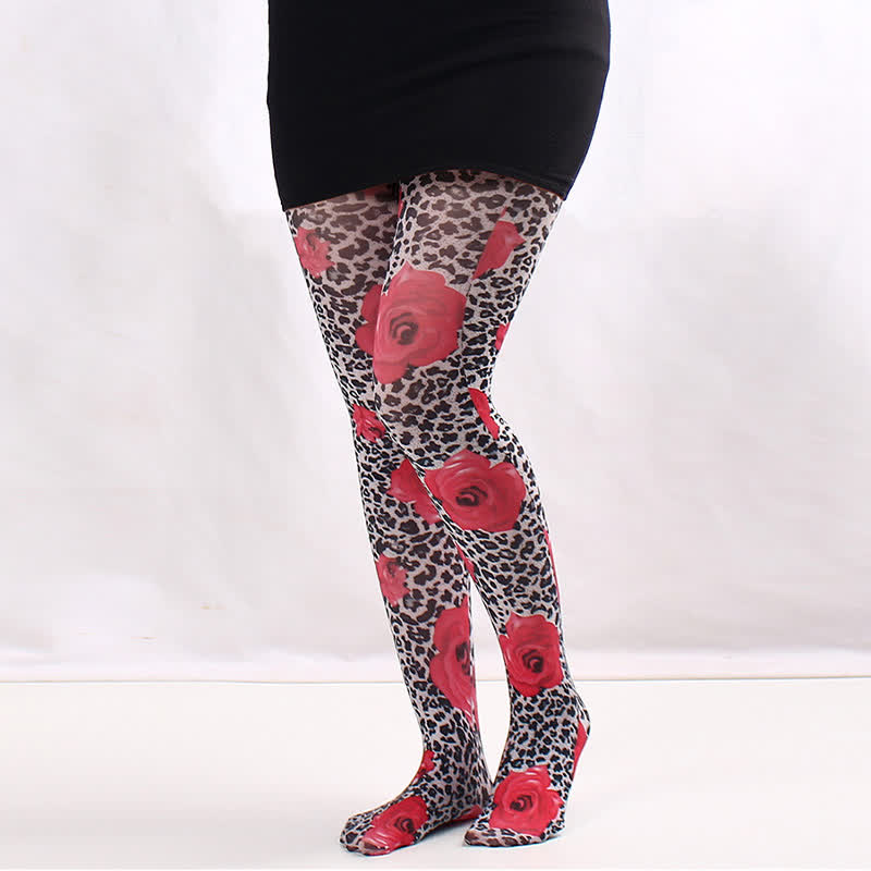 Collants à motif floral - C - One Size - image 2