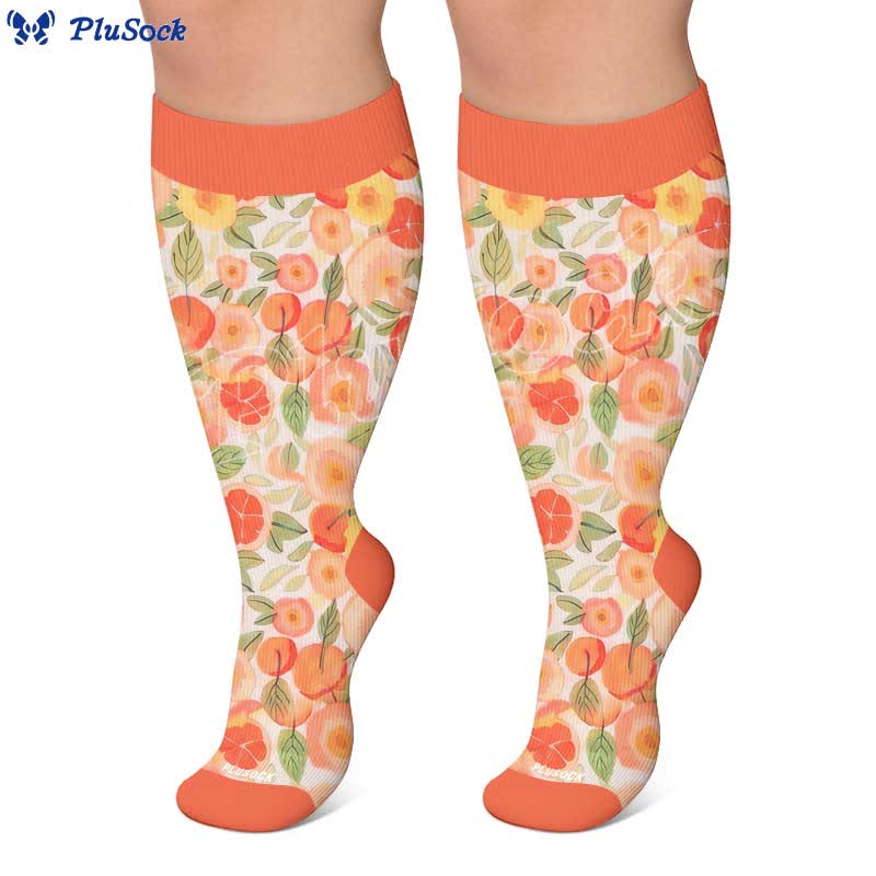 Chaussettes de compression à imprimé fruits grande taille - image 7