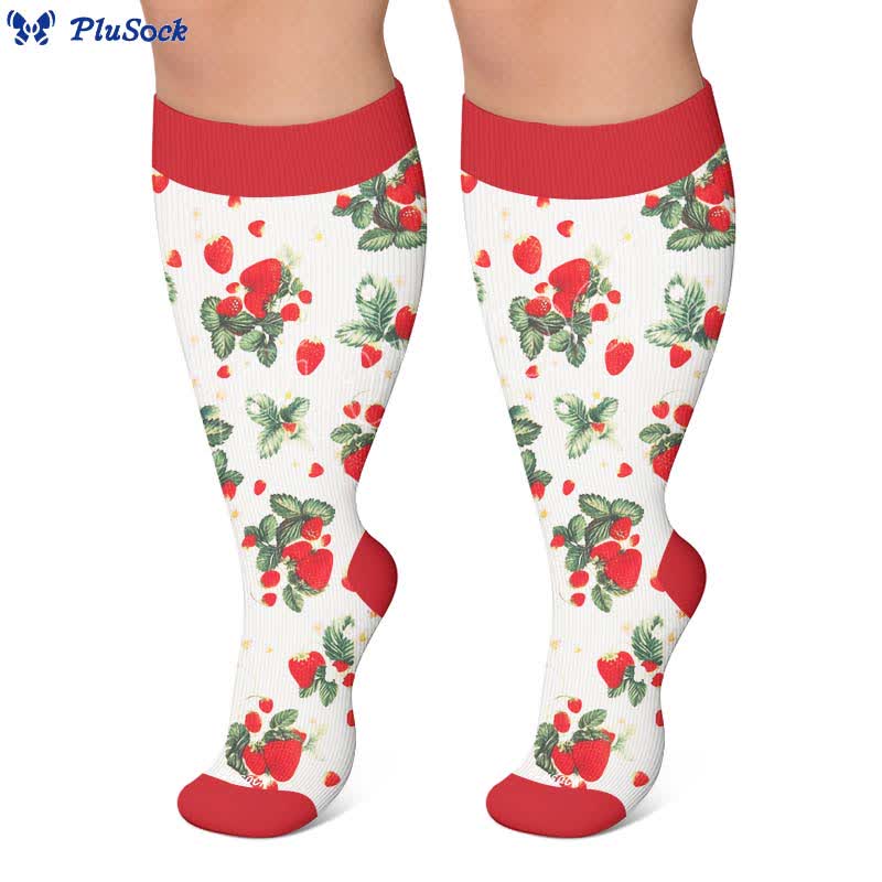 Chaussettes de compression à imprimé fruits grande taille - image 6