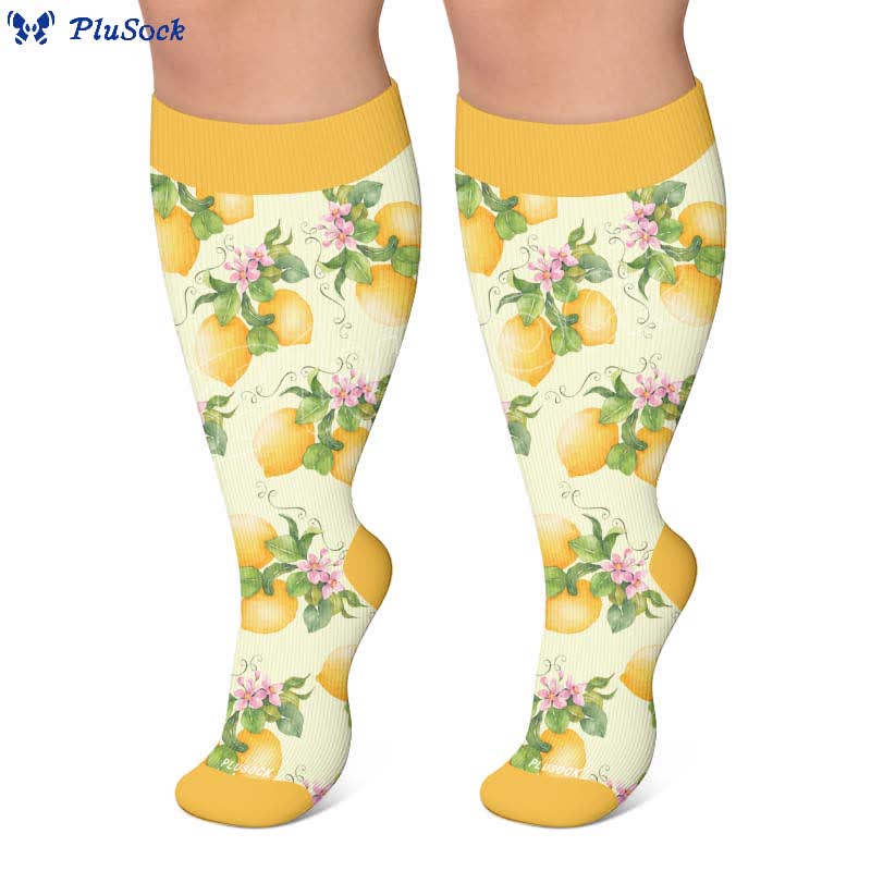 Chaussettes de compression à imprimé fruits grande taille - image 5