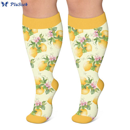 Chaussettes de compression à imprimé fruits grande taille - image 5