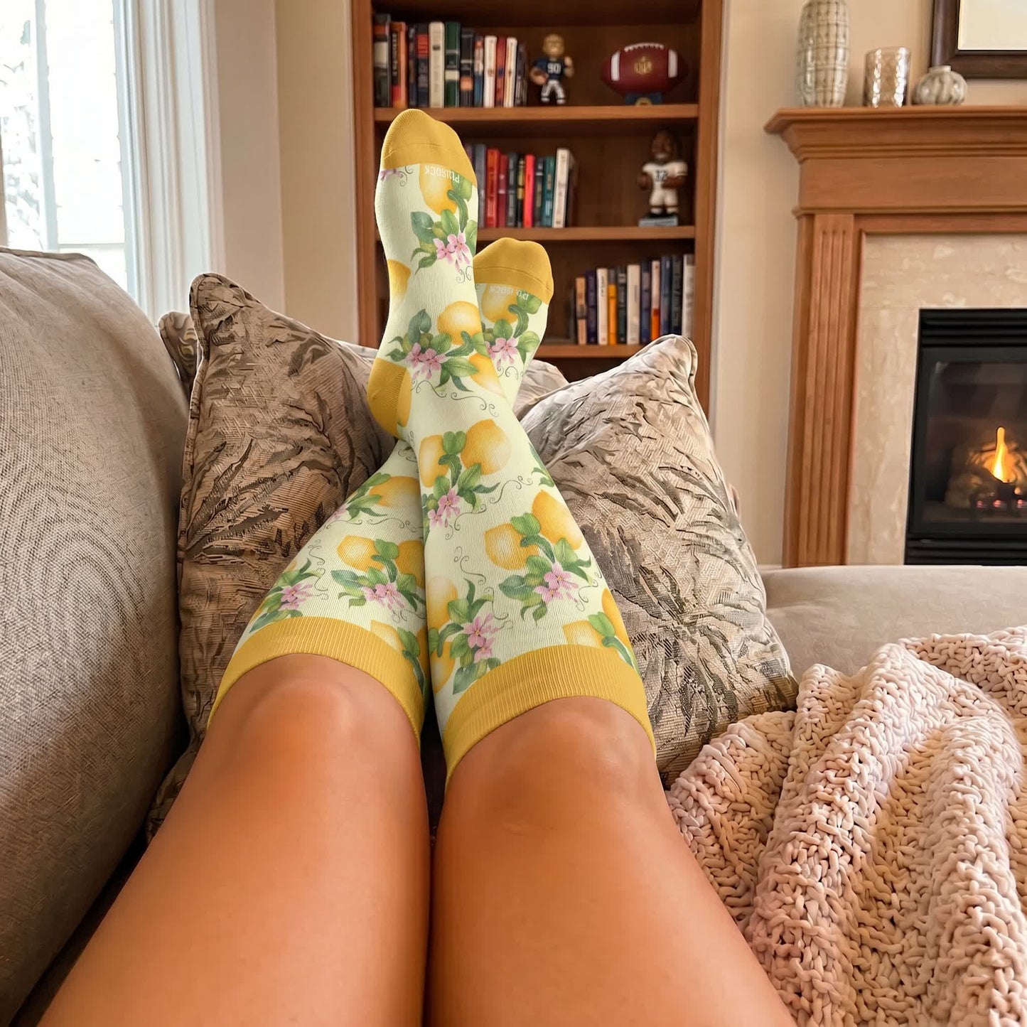 Chaussettes de compression à imprimé fruits grande taille - image 2