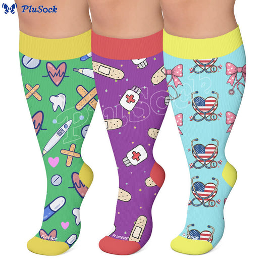 Chaussettes de compression médicales grandes tailles - image 0