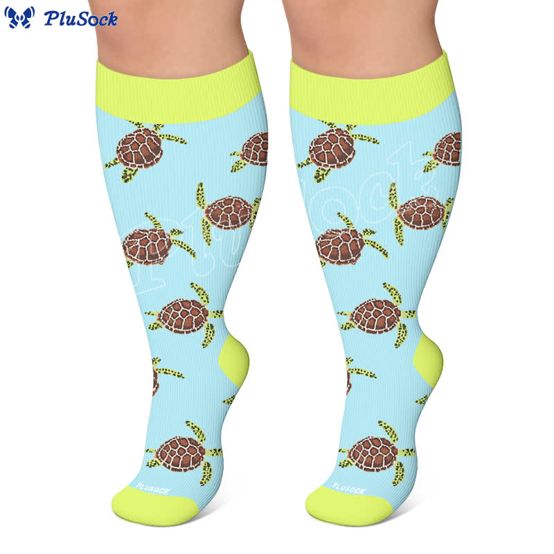 Chaussettes de compression grandes tailles à motifs animaux - image 7