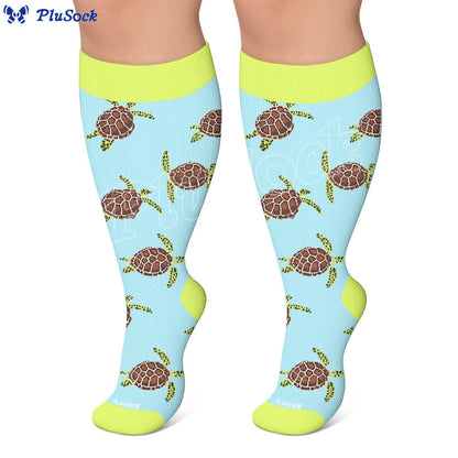 Chaussettes de compression grandes tailles à motifs animaux - image 7
