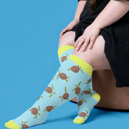 Chaussettes de compression grandes tailles à motifs animaux - image 3