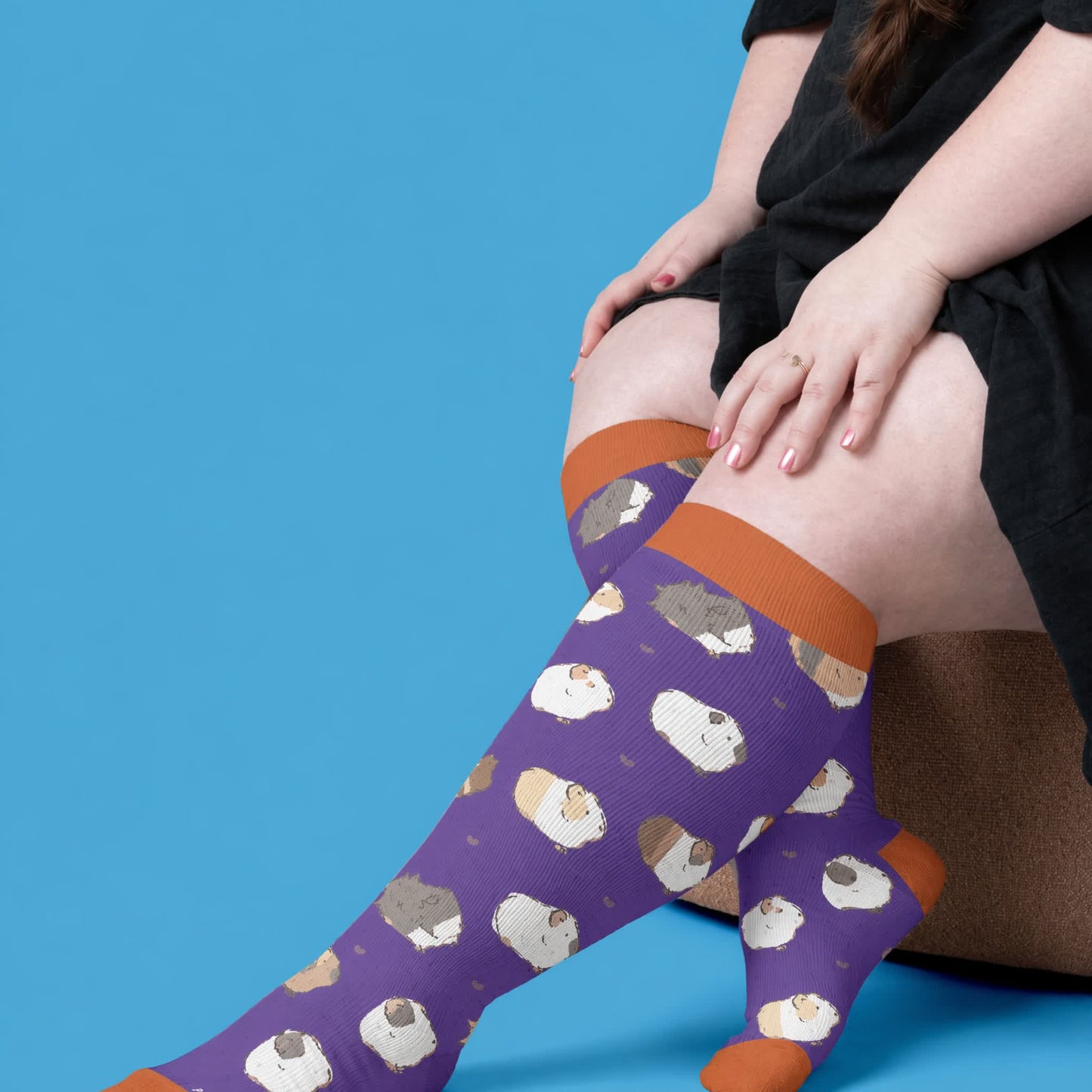 Chaussettes de compression grandes tailles à motifs animaux - image 2