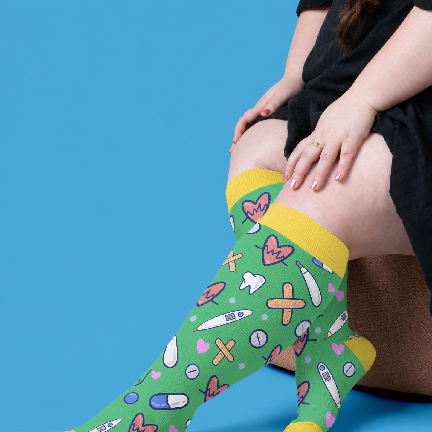Chaussettes de compression médicales grandes tailles - image 1