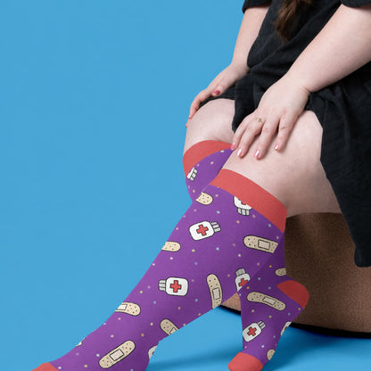 Chaussettes de compression médicales grandes tailles - image 2
