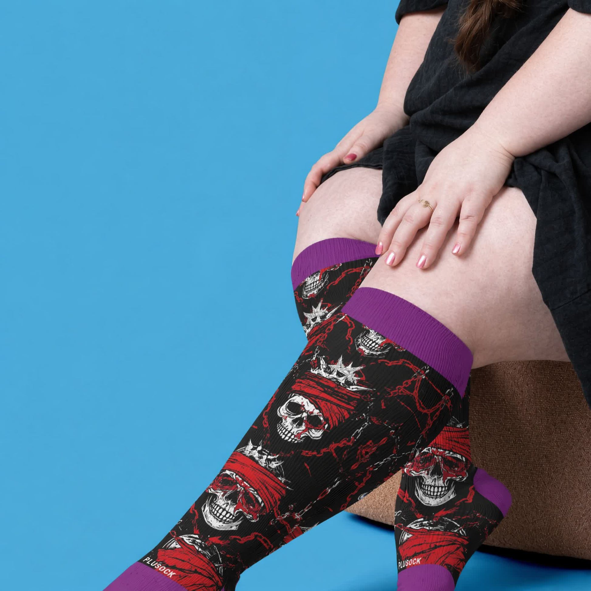 Chaussettes de compression Crossbone grandes tailles - image 3