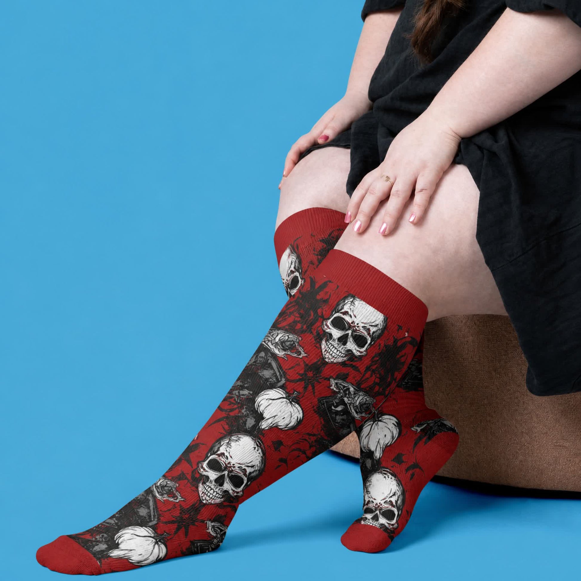 Chaussettes de compression Crossbone grandes tailles - image 1