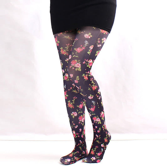 Collants fleuris transparents pour tous les jours - UN - One Size - image 0