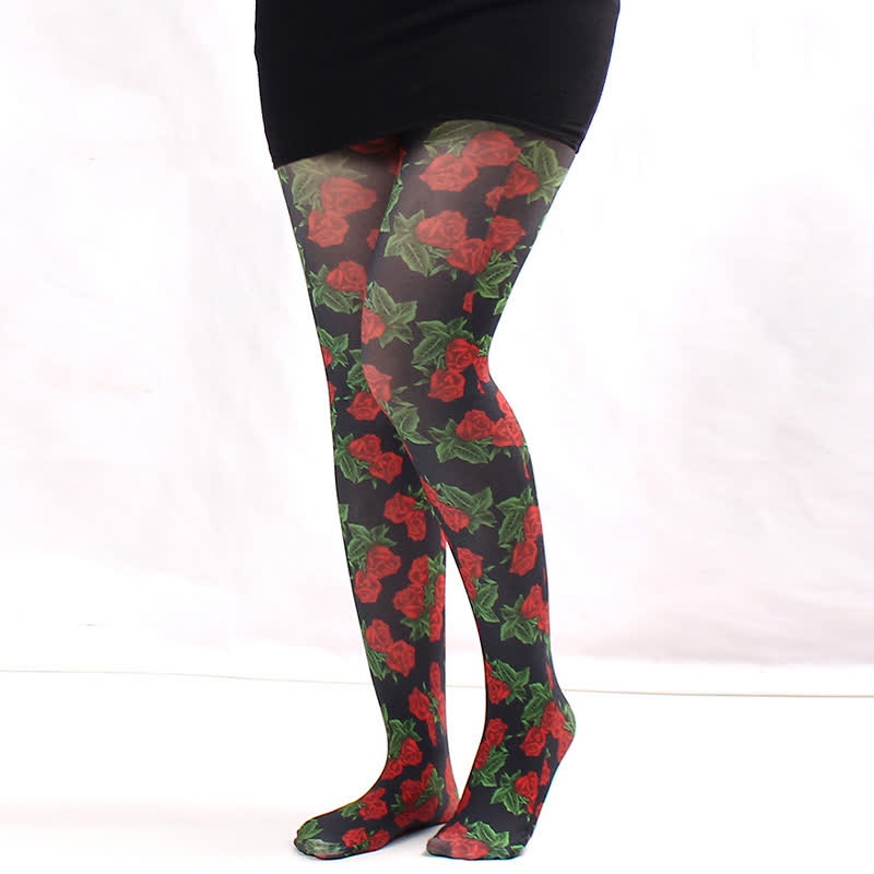 Collants fleuris transparents pour tous les jours - C - One Size - image 2