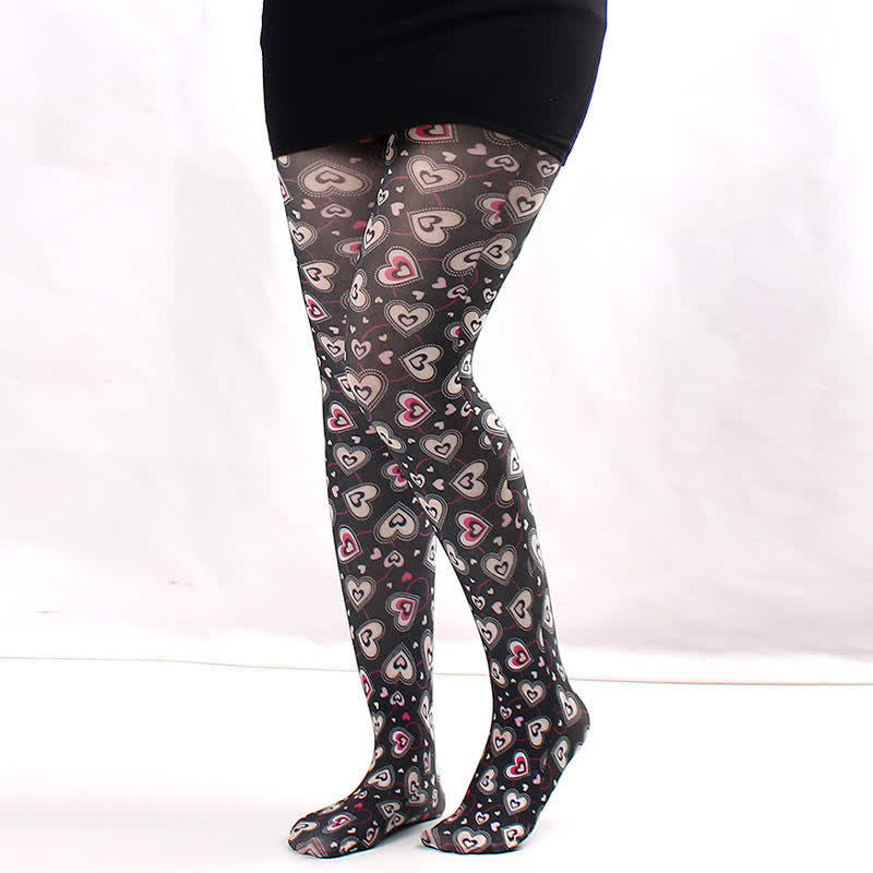 Collants fleuris transparents pour tous les jours - B - One Size - image 1