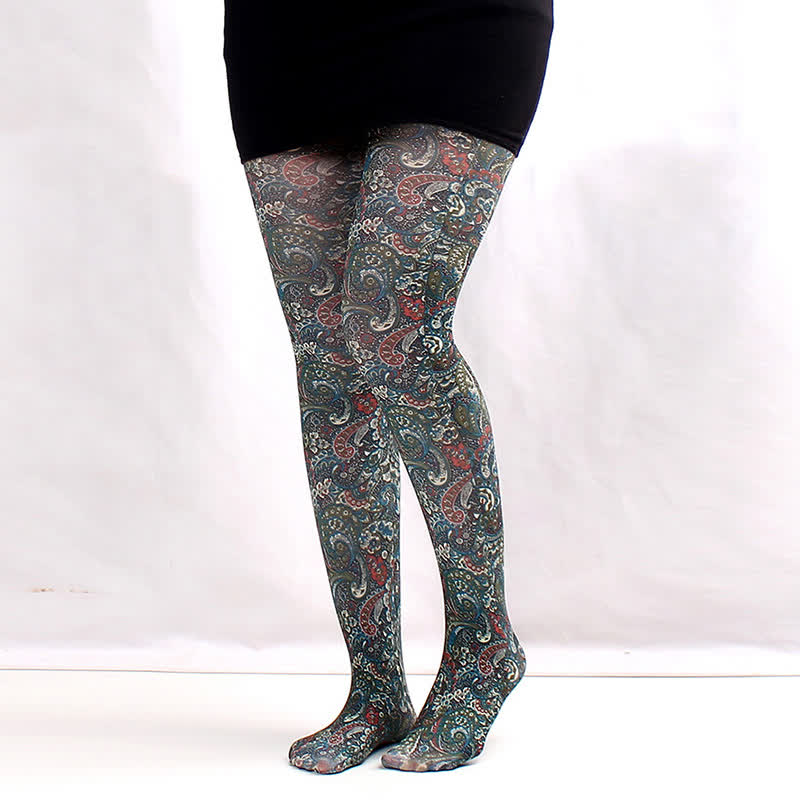 Collants à imprimé floral pour tous les jours - E - One Size - image 4