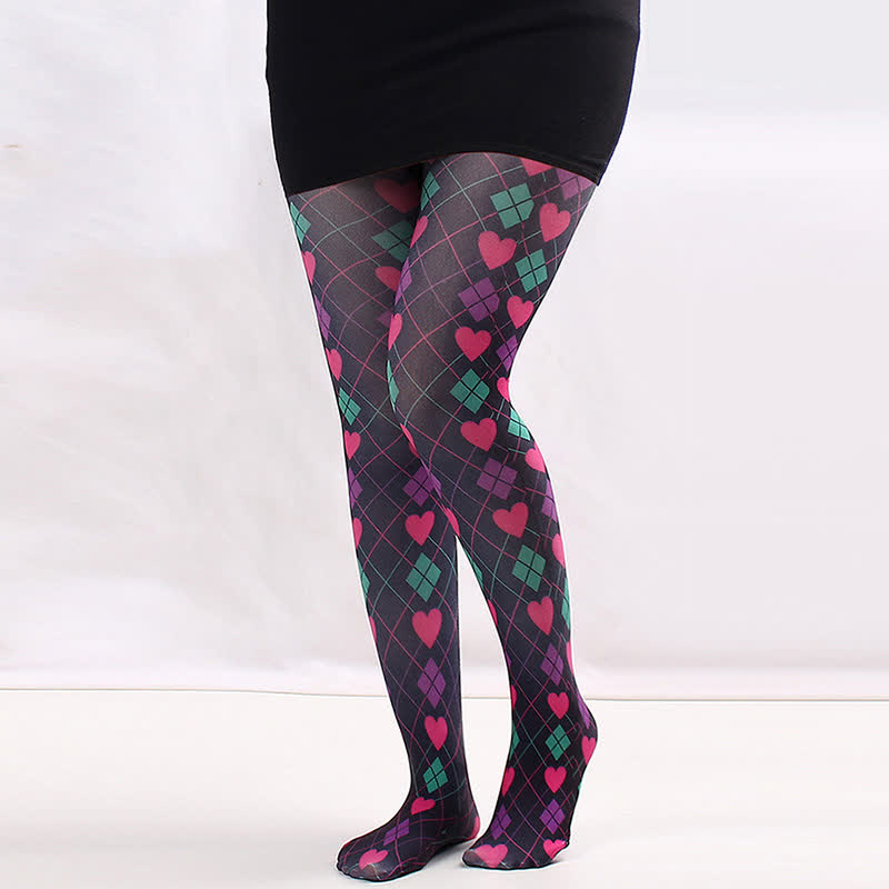 Collants à imprimé floral pour tous les jours - C - One Size - image 2