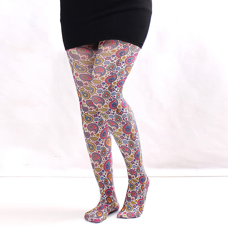 Collants à imprimé floral pour tous les jours - D - One Size - image 3