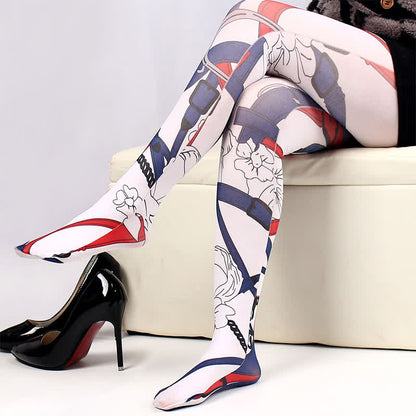 Collants quotidiens à motif floral - D - One Size - image 5