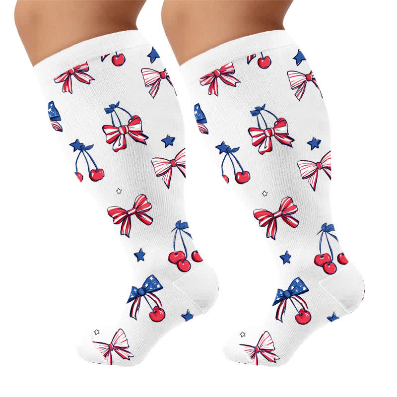 Chaussettes de compression Independence Balloons grandes tailles - Blanc (1 paire) - 4XL - image 9
