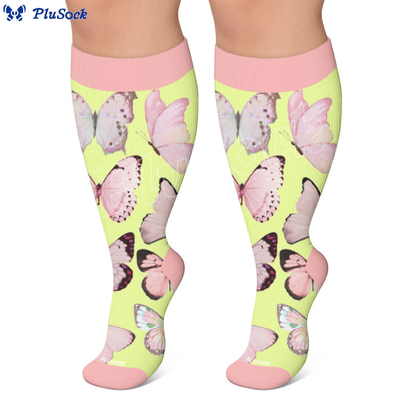Chaussettes de compression Dark Butterfly grandes tailles - image 7