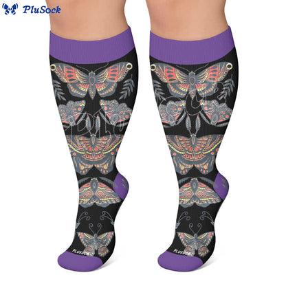 Chaussettes de compression Dark Butterfly grandes tailles - image 6