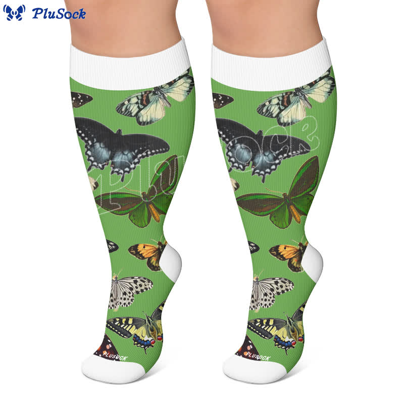 Chaussettes de compression Dark Butterfly grandes tailles - image 5
