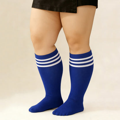 Chaussettes hautes rayées respirantes (3 paires) - image 0