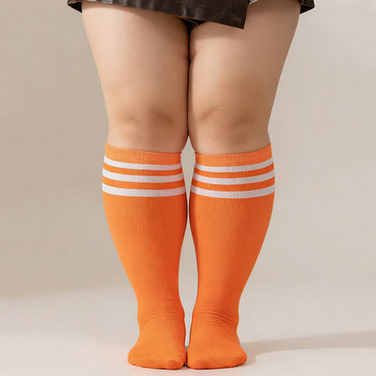 Chaussettes hautes rayées respirantes (3 paires) - image 4