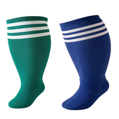 Chaussettes hautes rayées respirantes (3 paires) - image 3