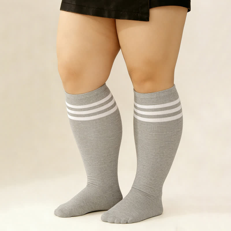 Chaussettes hautes rayées respirantes (3 paires) - image 6