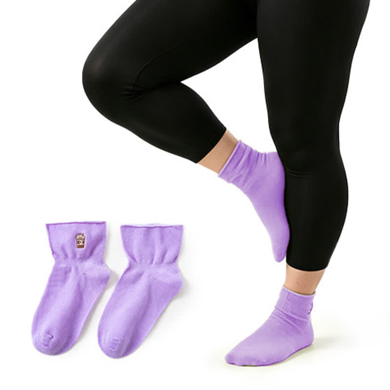 Chaussettes douces quart de tour (2 paires) - Violet - EU37-41 (US4-8) - image 6