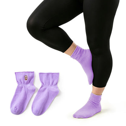 Chaussettes douces quart de tour (2 paires) - Violet - EU37-41 (US4-8) - image 6