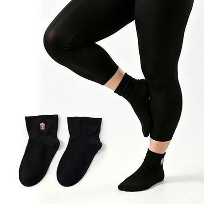 Chaussettes douces quart de tour (2 paires) - Noir - EU37-41 (US4-8) - image 5