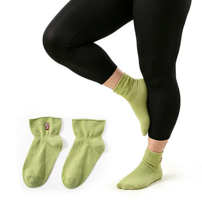 Chaussettes douces quart de tour (2 paires) - Vert - EU37-41 (US4-8) - image 3
