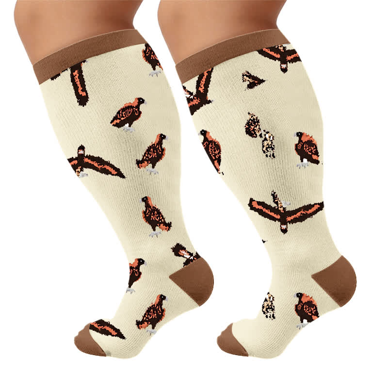 Chaussettes de compression Bird grande taille - Marron (1 paire) - 4XL - image 9