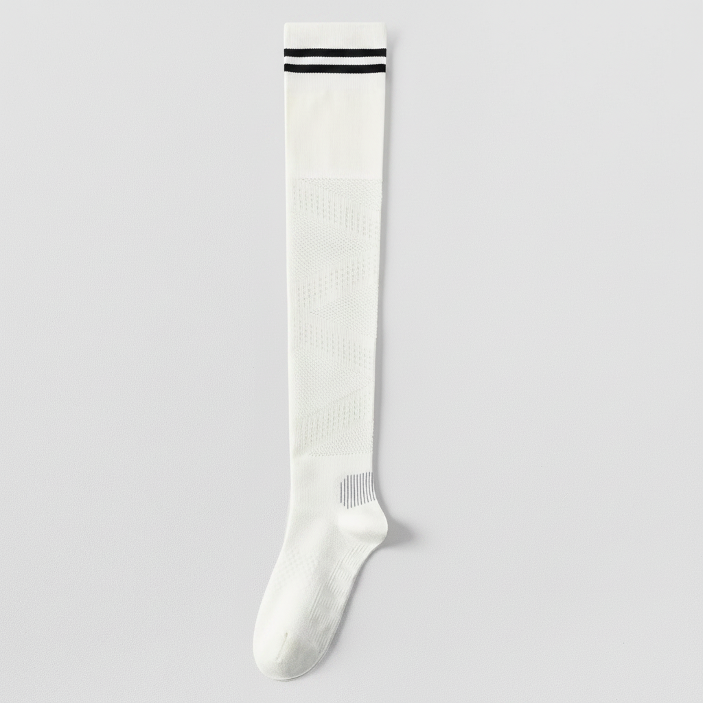Chaussettes de compression respirantes montantes jusqu'au genou (2 paires) - Blanc-A - UE36-39 (US3-6) - image 6