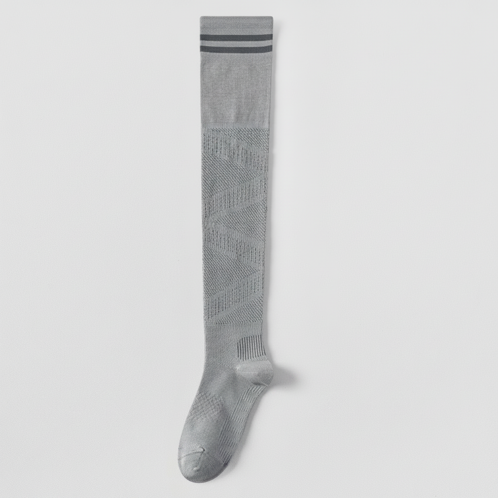 Chaussettes de compression respirantes montantes jusqu'au genou (2 paires) - Gris-A - UE36-39 (US3-6) - image 7