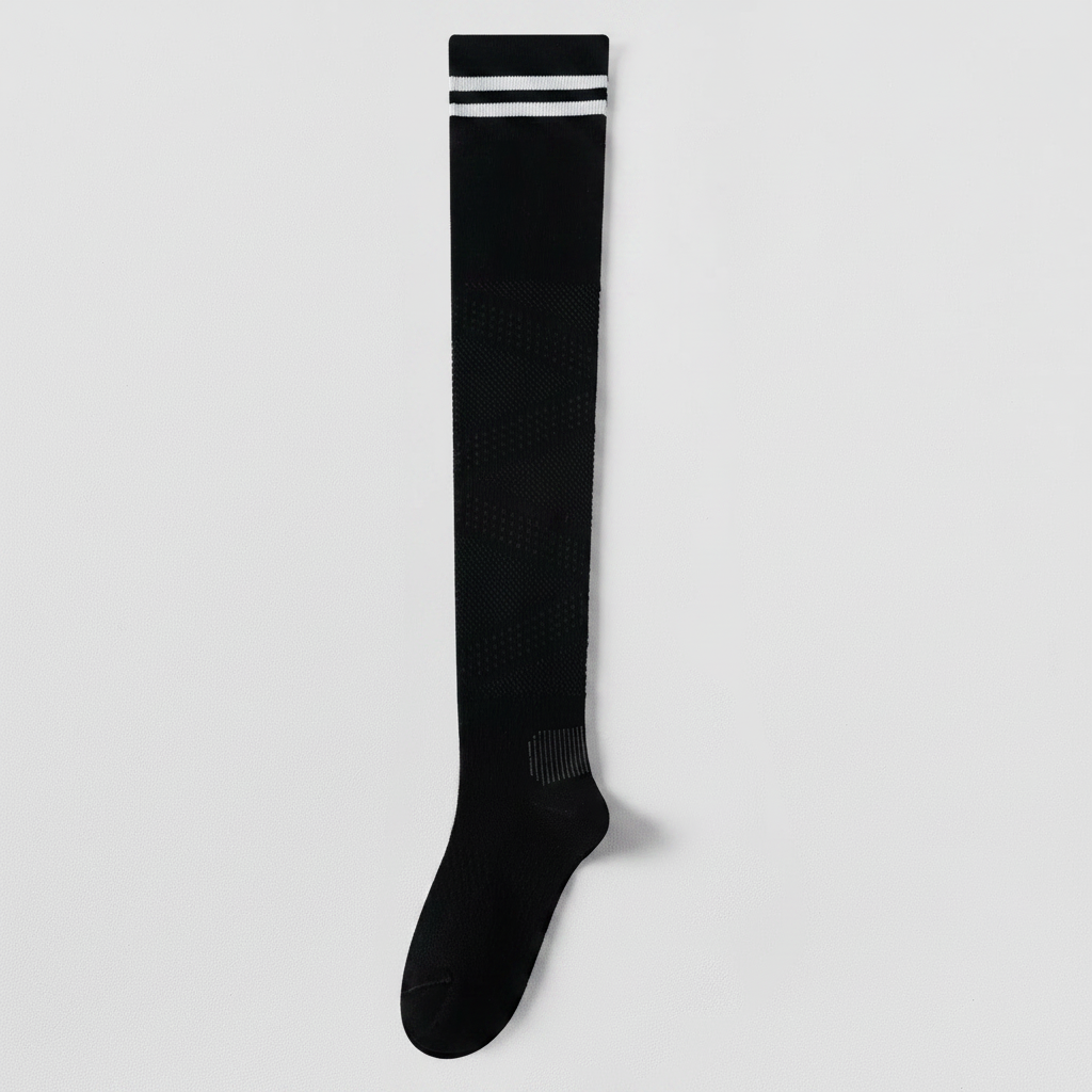 Chaussettes de compression respirantes montantes jusqu'au genou (2 paires) - Noir-A - UE36-39 (US3-6) - image 9