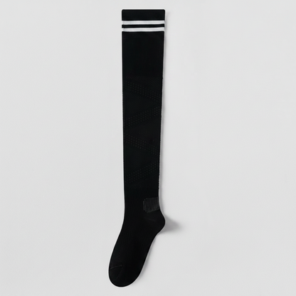 Chaussettes de compression respirantes montantes jusqu'au genou (2 paires) - Noir-A - UE36-39 (US3-6) - image 9