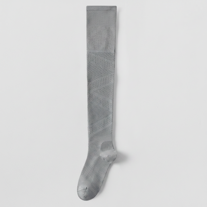 Chaussettes de compression respirantes montantes jusqu'au genou (2 paires) - Gris - UE36-39 (US3-6) - image 10