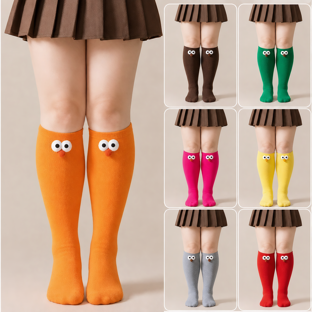 Chaussettes hautes à motifs animaux mignons (4 paires) - Multicolore - 40(US2-7) - image 0
