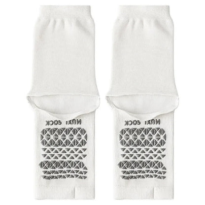 Chaussettes antidérapantes décontractées en maille respirante (3 paires) - Blanc - One Size - image 4