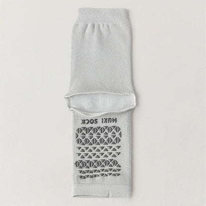 Chaussettes antidérapantes décontractées en maille respirante (3 paires) - Gris - One Size - image 7