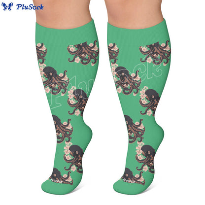 Chaussettes de compression tendance grande taille en forme de pieuvre - image 7