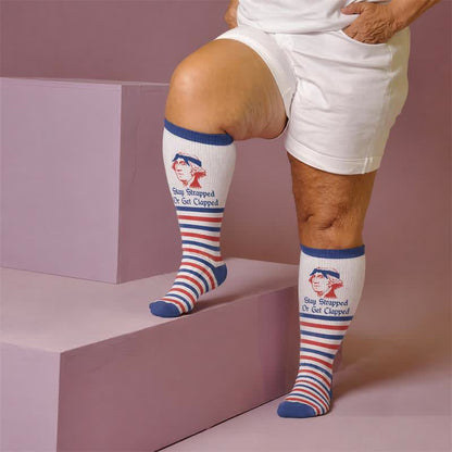 Chaussettes de compression patriotiques grandes tailles - image 1