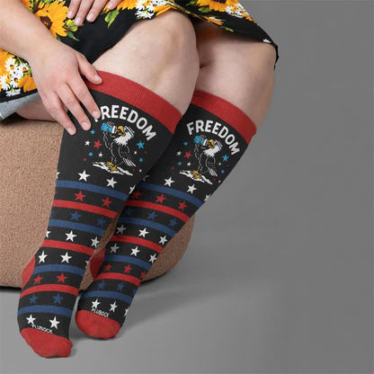 Chaussettes de compression patriotiques grandes tailles - image 3