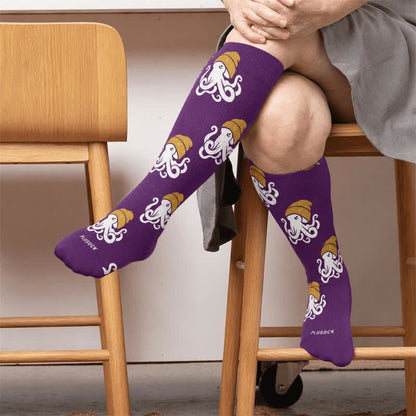 Chaussettes de compression tendance grande taille en forme de pieuvre - image 2