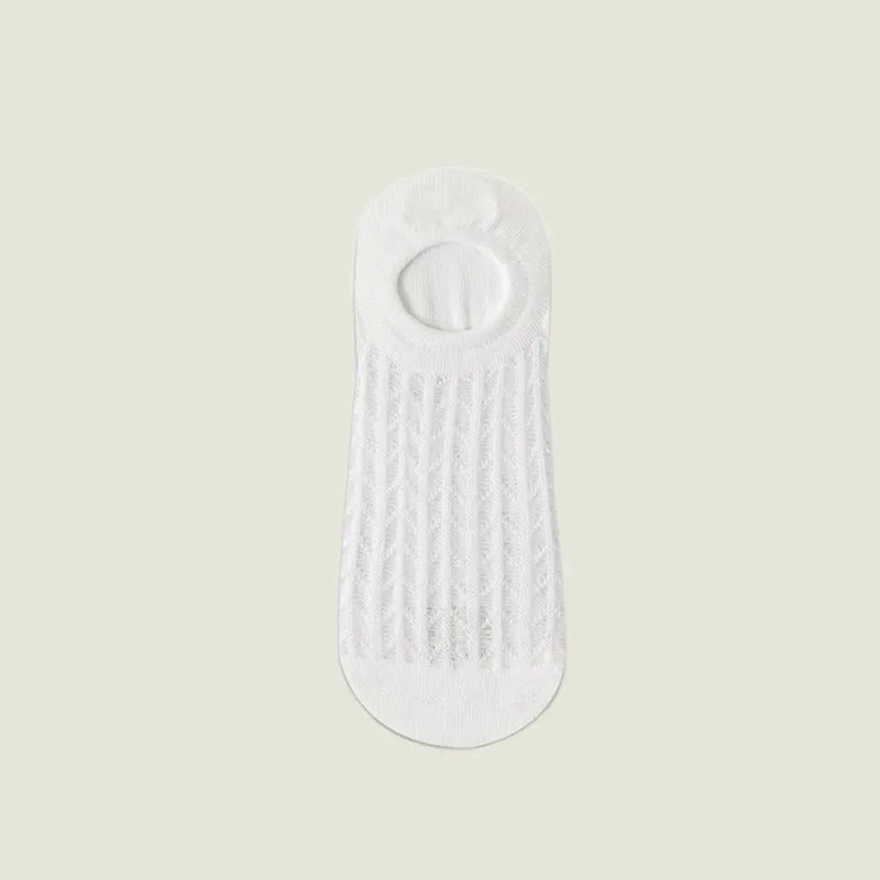 Chaussettes invisibles en maille respirante (7 paires) - Blanc - EU36-43(US3-9) - image 4