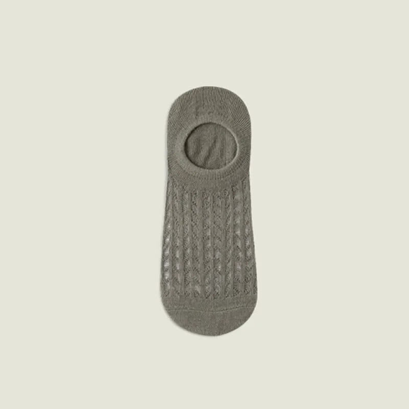 Chaussettes invisibles en maille respirante (7 paires) - Vert armée - EU36-43(US3-9) - image 2